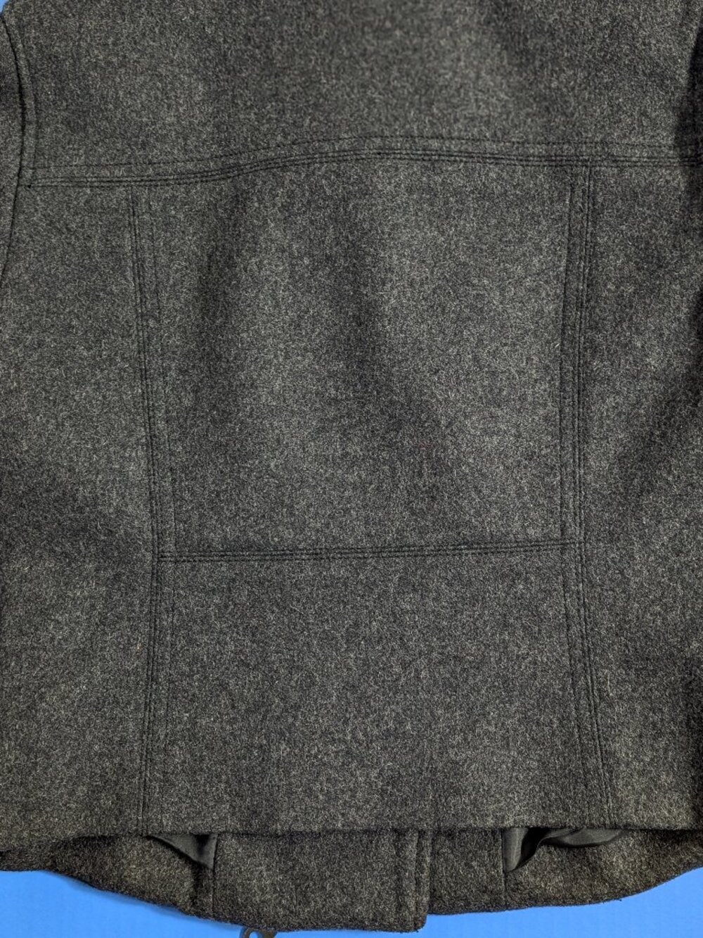 MARTIN + OSA Wool Biker/Moto Jacket Charcoal Grey Size 8 - Picture 11 of 13